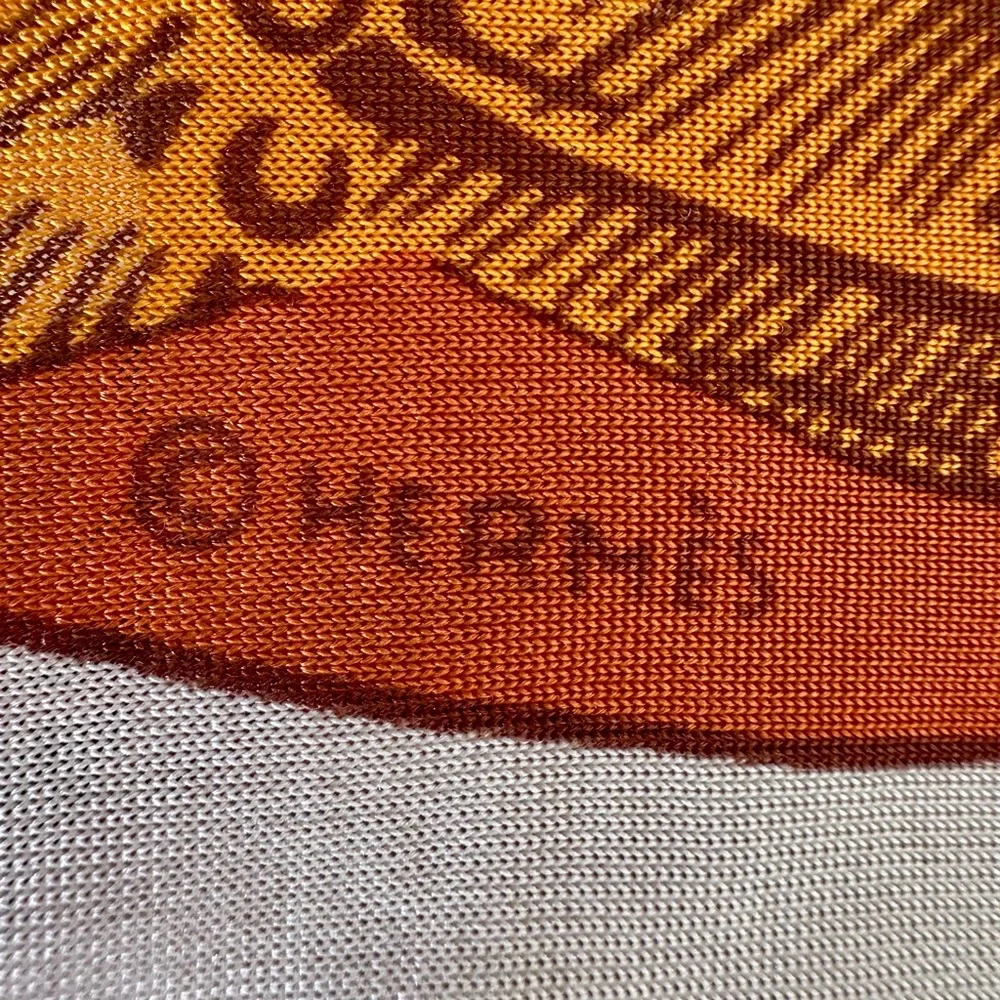 Hermes Silk Jersey 38” by 35”scarf shawl wrap Jeu Des Omnibus Et Dames Blanches